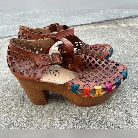 mexican huaraches boho wedges - Picture 3 of 7